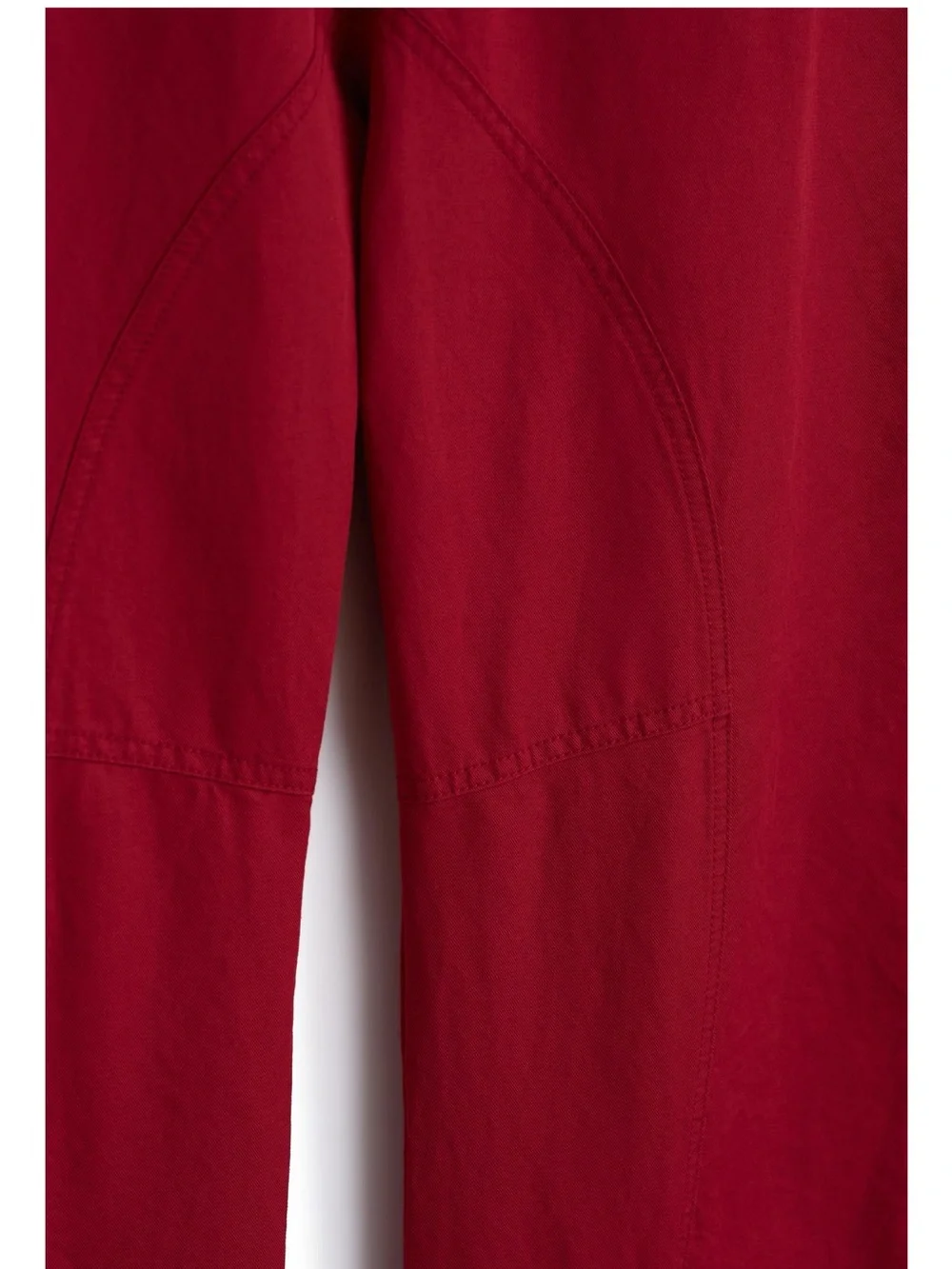 Zara SRPLS Spring Summer BLLN PTN Mid- Rise Pants Red NWT